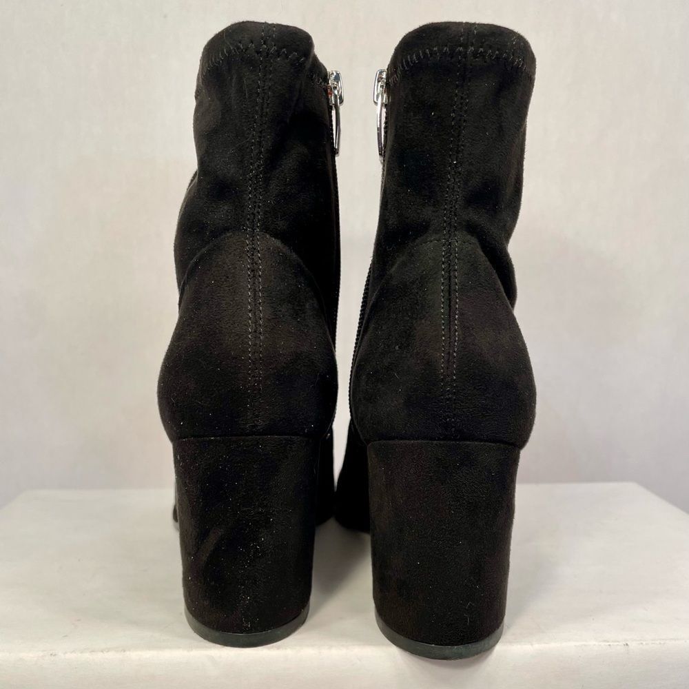 Marc Fisher Black Vegan Suede Women's Ankle Boots Size 8M - Picture 4 of 9